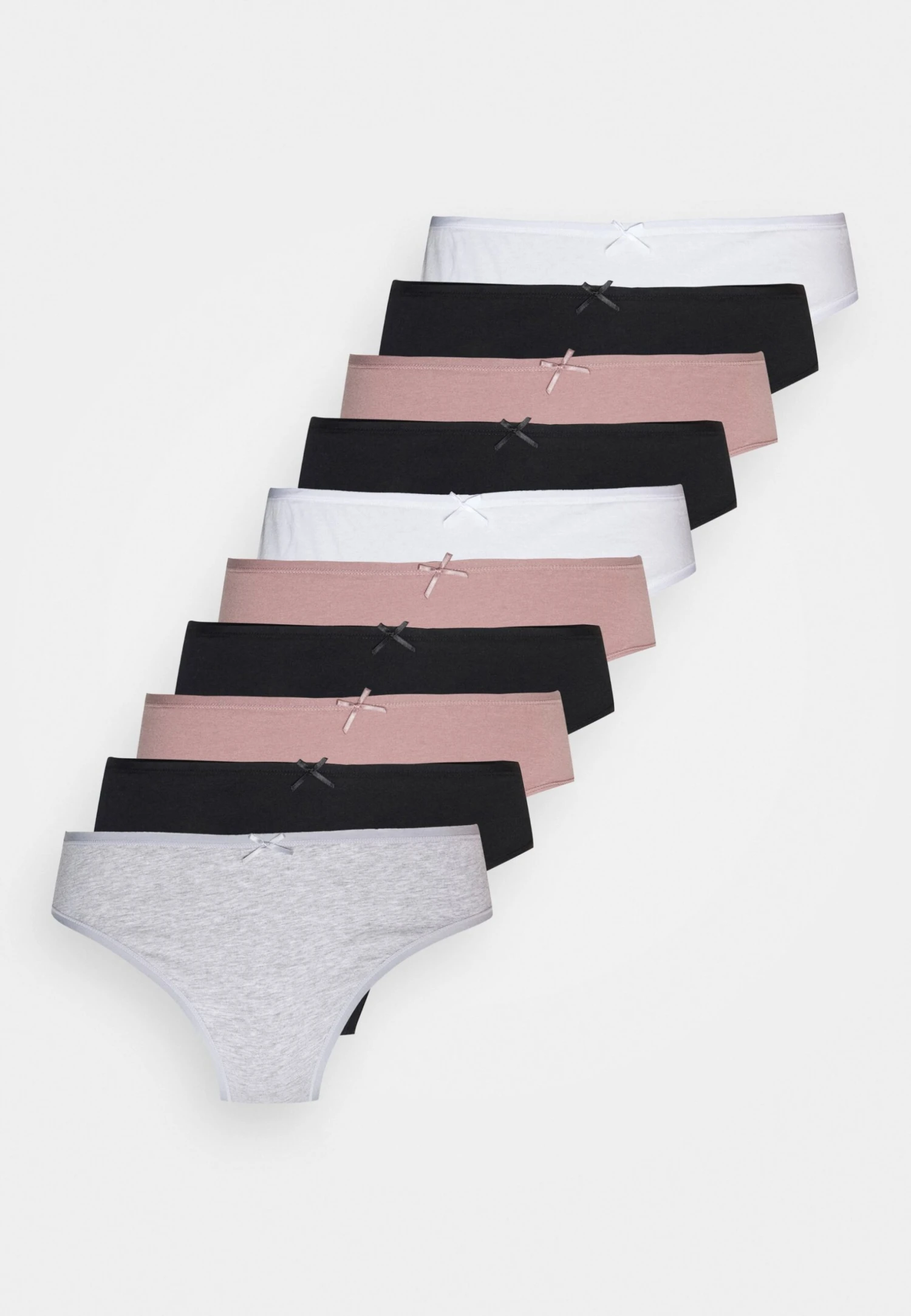 Anna Field Shannon 10 Pack Brief - Slip - Pink/Grey 1 Anna Field Shannon 10 Pack Brief - Slip - Pink/Grey