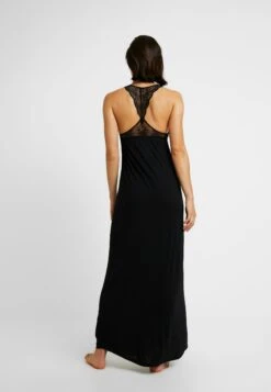 Anna Field Anna Long Viscose Dress - Chemise De Nuit / Nuisette - Black -Anna Field Promos Boutique 10e5b321d6434ffdbbb5d172b7ad7489