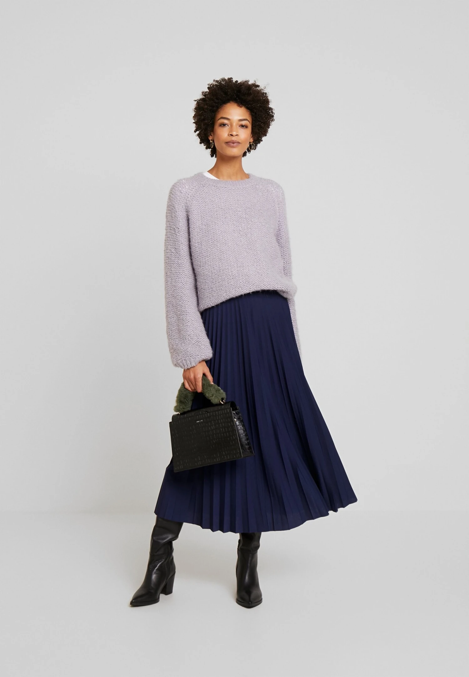 Anna Field Plisse A-Line Midi Skirt - Jupe Trapèze - Maritime Blue 2 Anna Field Plisse A-Line Midi Skirt - Jupe Trapèze - Maritime Blue – Image 2