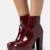 Anna Field Bottines À Talons Hauts - Dark Red