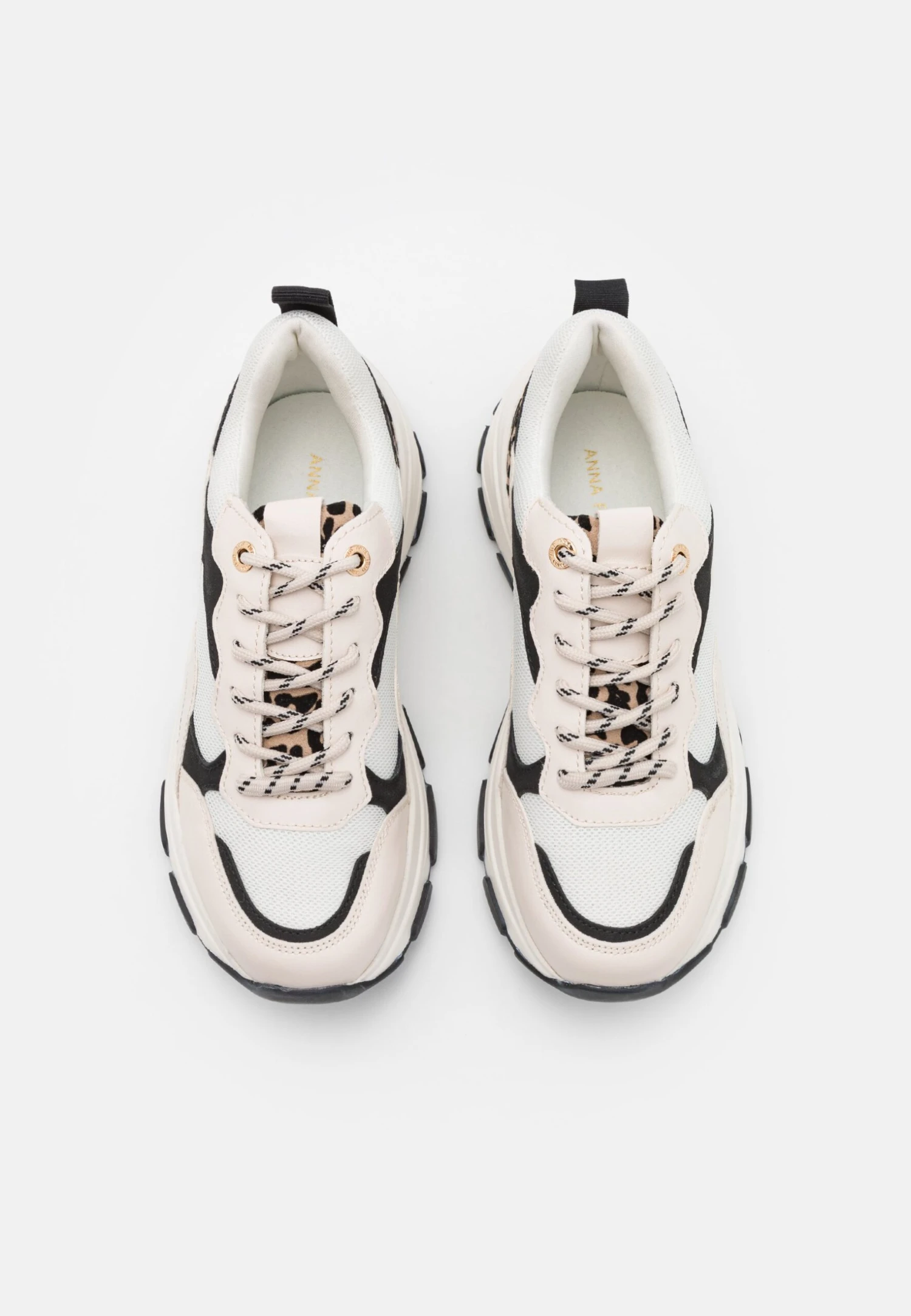 Anna Field Baskets Basses - Black/Beige 6 Anna Field Baskets Basses - Black/Beige – Image 6