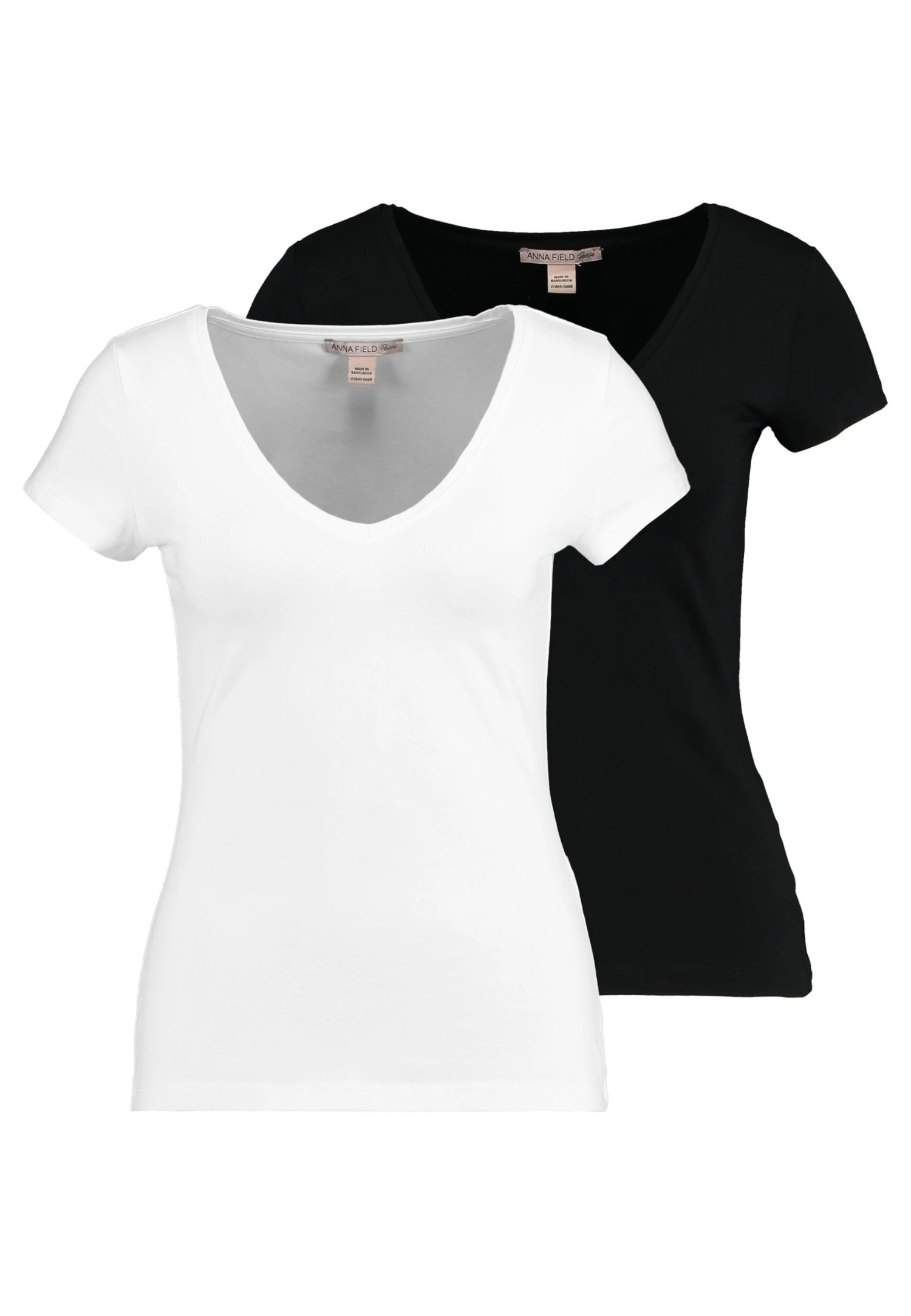 2 Pack - T-Shirt Basique - Black/White 1 2 Pack - T-Shirt Basique - Black/White