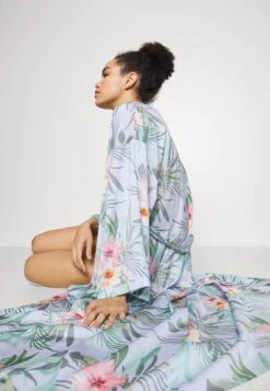 Anna Field Floral Robe - Peignoir - Blue -Anna Field Promos Boutique 6d0f4ed8dd7d41149e200bef4940c5e6