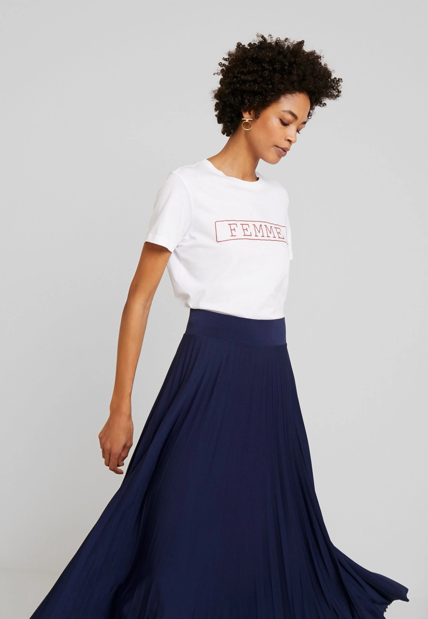 Anna Field Plisse A-Line Midi Skirt - Jupe Trapèze - Maritime Blue 4 Anna Field Plisse A-Line Midi Skirt - Jupe Trapèze - Maritime Blue – Image 4