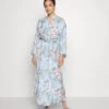 Anna Field Floral Robe - Peignoir - Blue