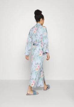 Anna Field Floral Robe - Peignoir - Blue -Anna Field Promos Boutique a993fdd81fac4d6e8a2b4bc9e3d07a0d