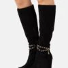 Anna Field Leather - Bottes Compensées - Black
