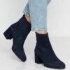 Anna Field Leather - Bottines - Dark Blue