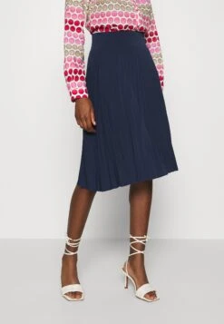 Anna Field Plisse A-Line Mini Skirt - Jupe TrapĂšze - Maritime Blue