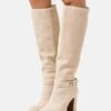 Anna Field Leather - Bottes À Talons Hauts - Beige